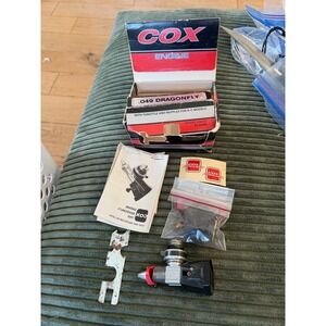 Cox .049 Dragonfly Engine with Throttle and Muffler for RC Models